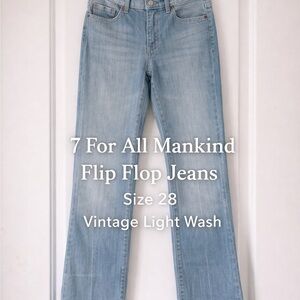 7 For All Mankind Relaxed Fit Lightwash and Bootcut Jeans